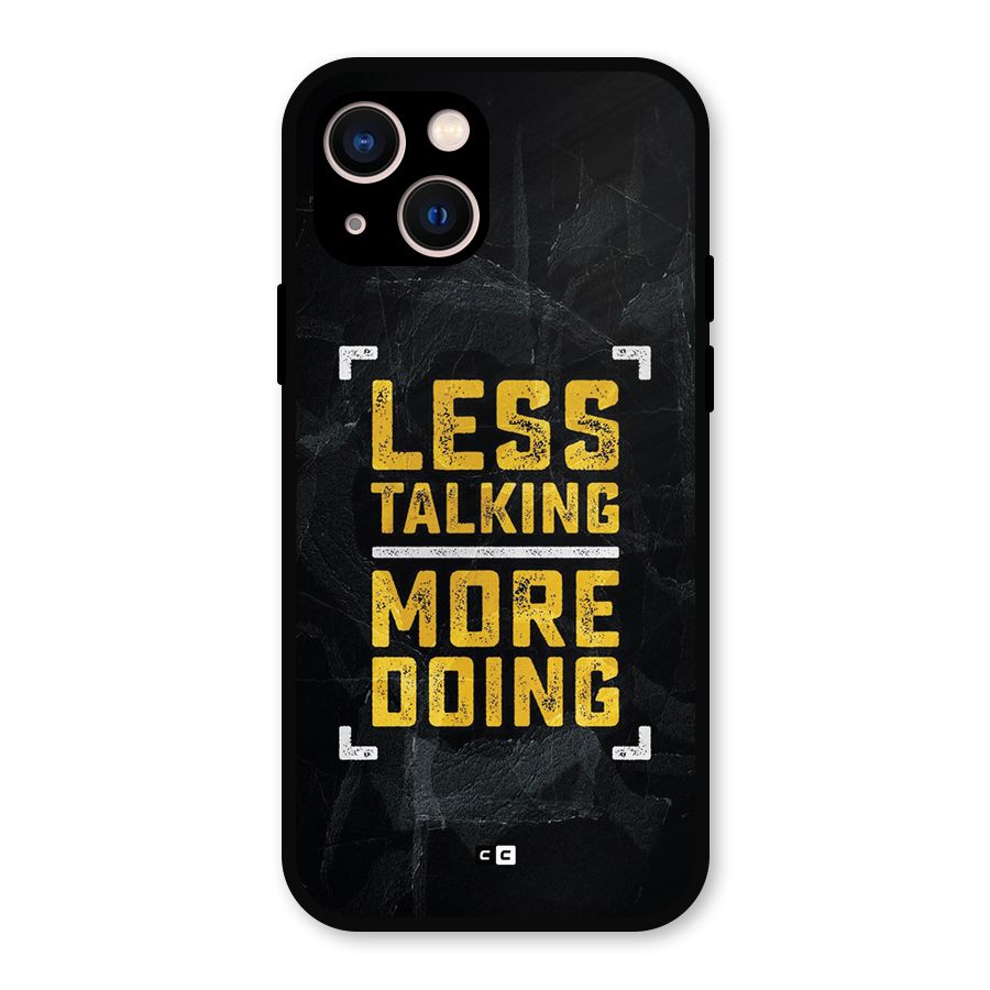 Less Talking Metal Back Case for iPhone 13