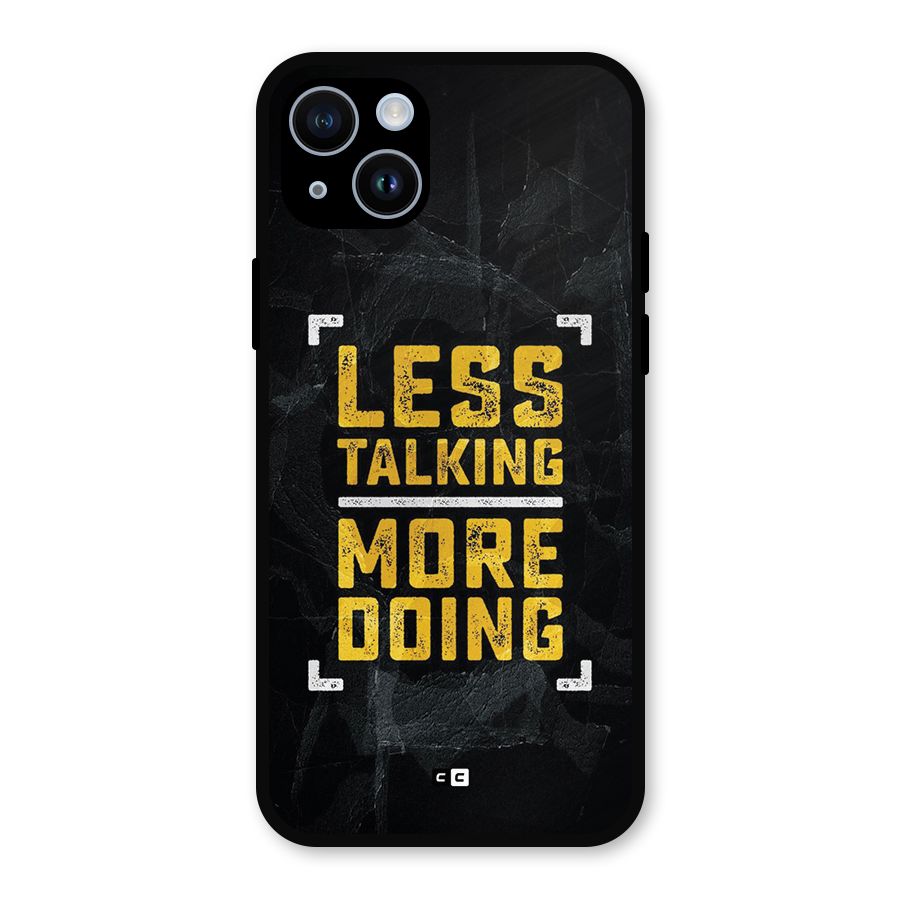 Less Talking Metal Back Case for iPhone 14