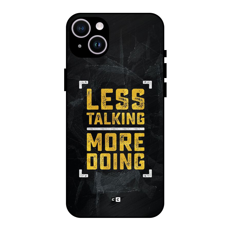 Less Talking Metal Back Case for iPhone 14 Plus