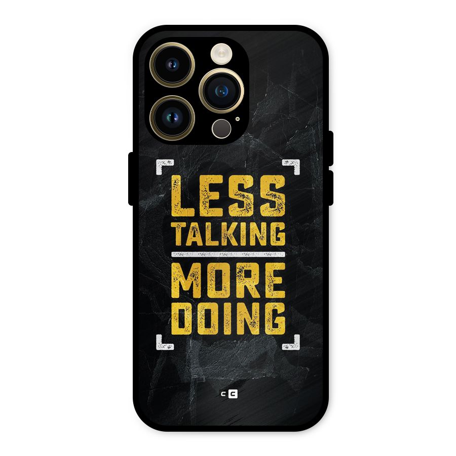 Less Talking Metal Back Case for iPhone 14 Pro