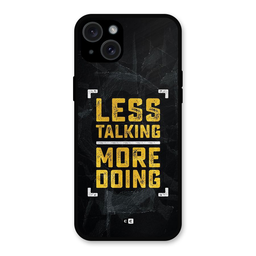 Less Talking Metal Back Case for iPhone 15 Plus