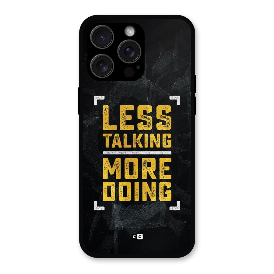 Less Talking Metal Back Case for iPhone 15 Pro Max