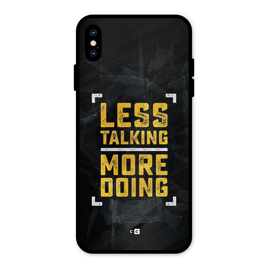 Less Talking Metal Back Case for iPhone XS Max
