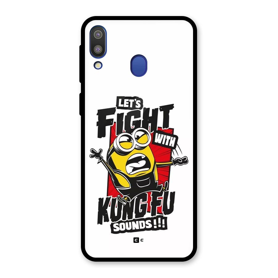 Lets Fight Glass Back Case for Galaxy M20
