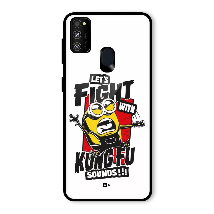 Lets Fight Glass Back Case for Galaxy M30s