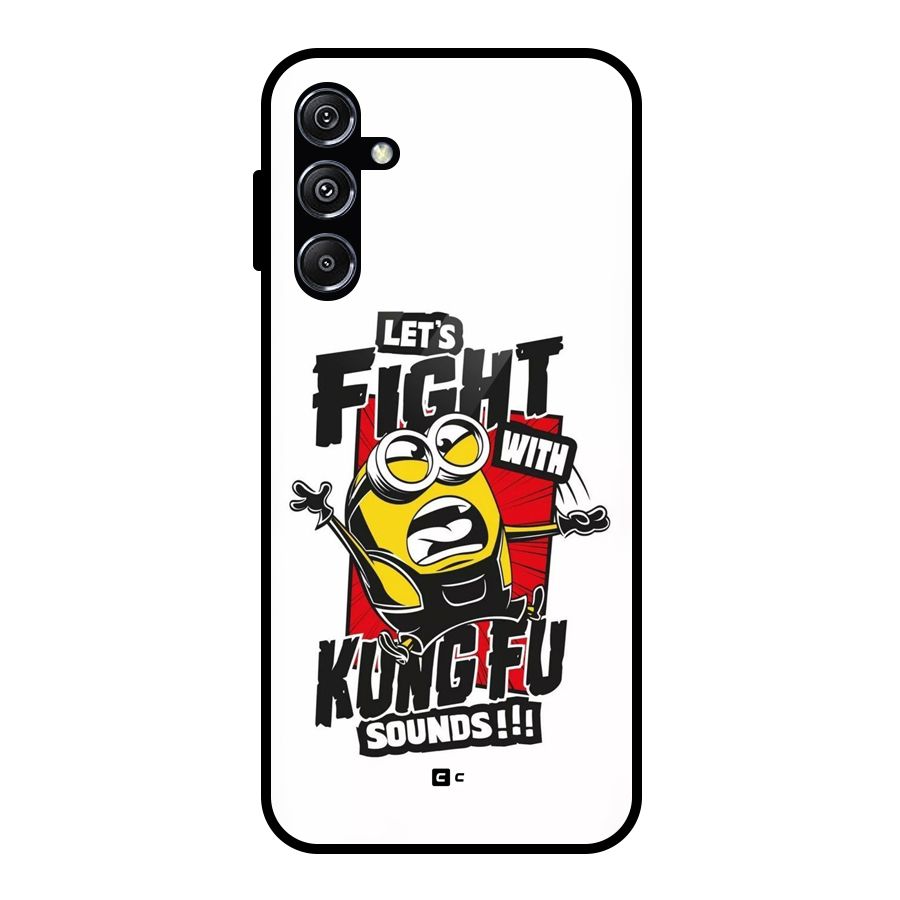 Lets Fight Glass Back Case for Galaxy M34 5G