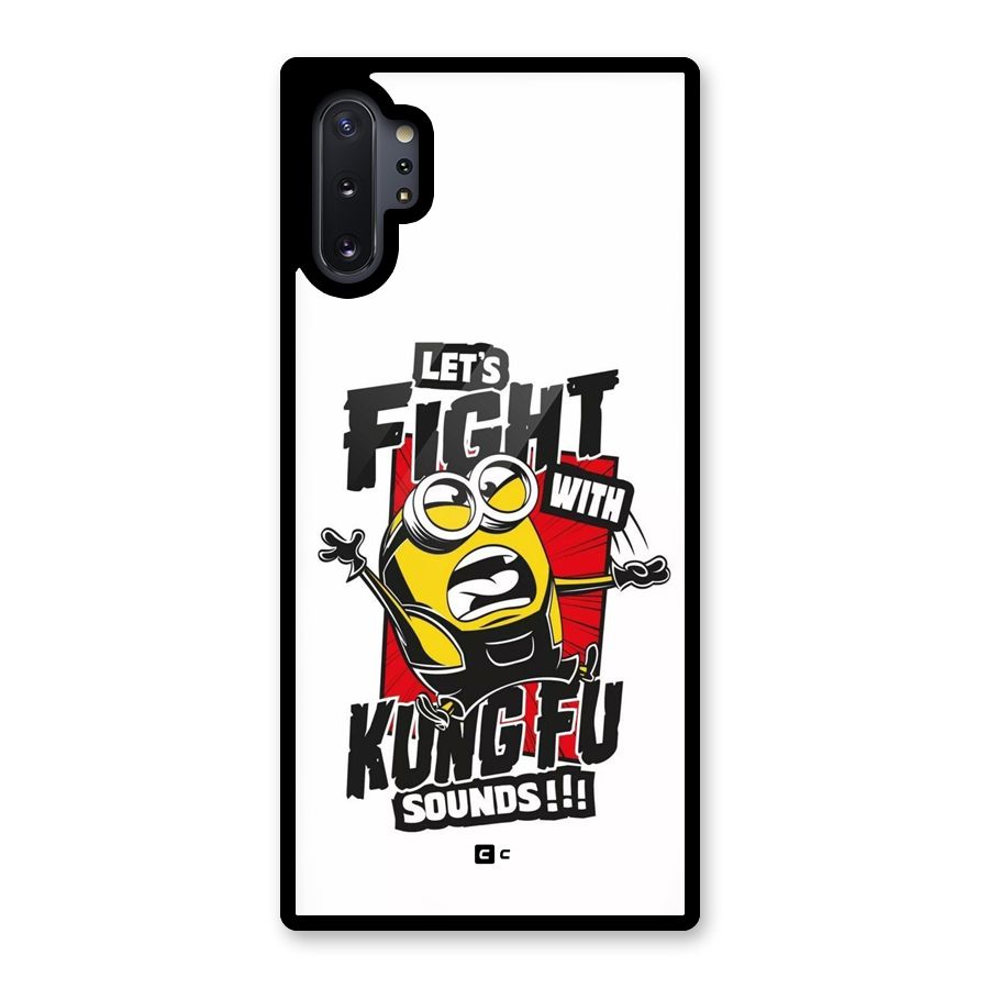 Lets Fight Glass Back Case for Galaxy Note 10 Plus