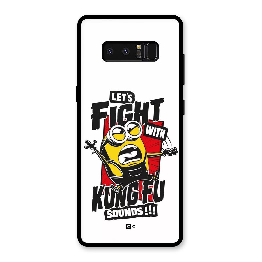 Lets Fight Glass Back Case for Galaxy Note 8