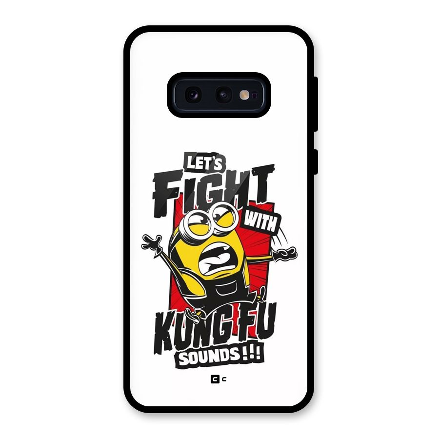 Lets Fight Glass Back Case for Galaxy S10e