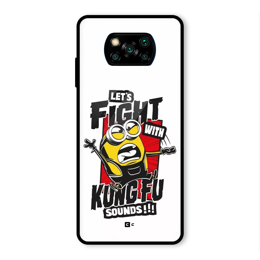 Lets Fight Glass Back Case for Poco X3 Pro