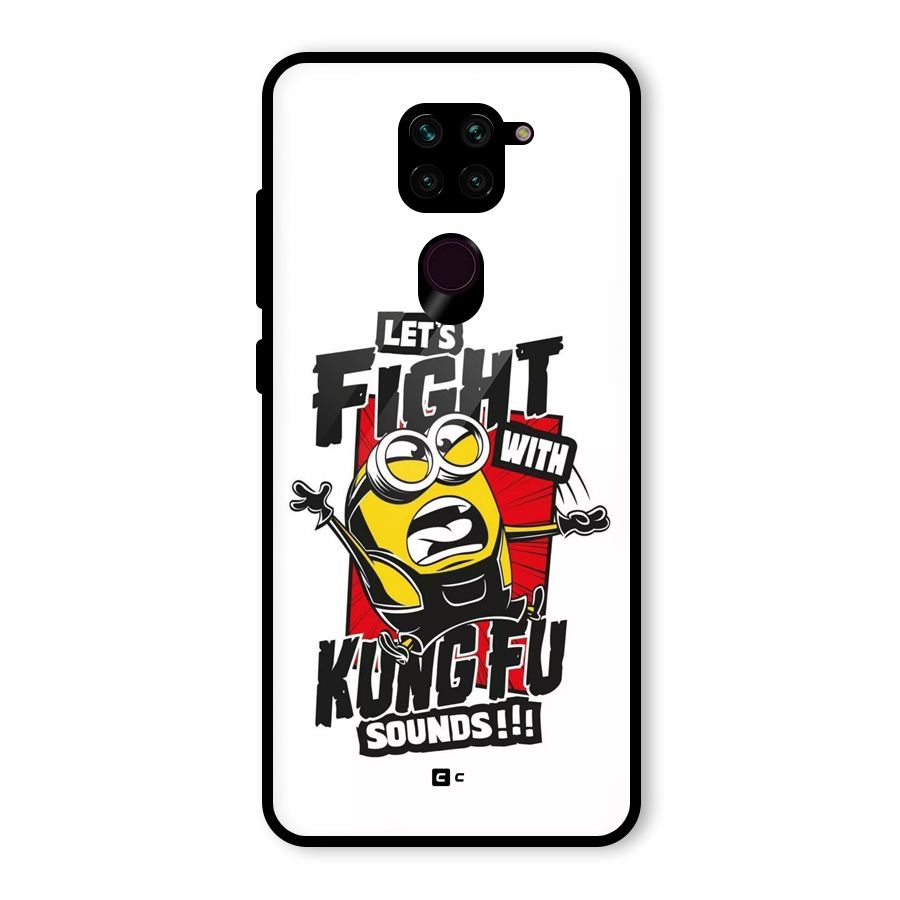 Lets Fight Glass Back Case for Redmi Note 9