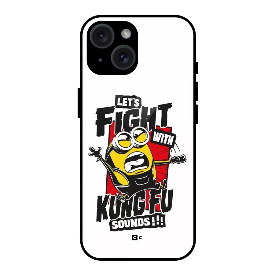 Lets Fight Glass Back Case for iPhone 15