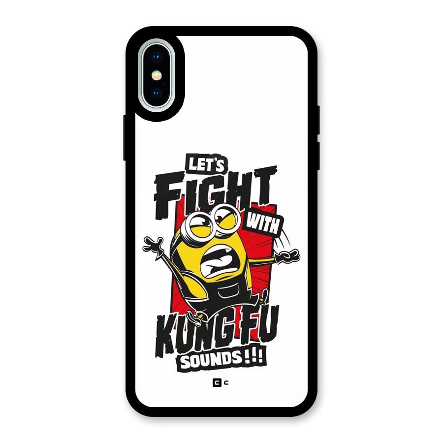 Lets Fight Glass Back Case for iPhone XS
