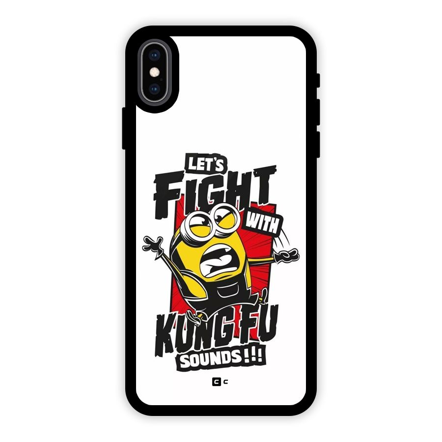 Lets Fight Glass Back Case for iPhone XS Max