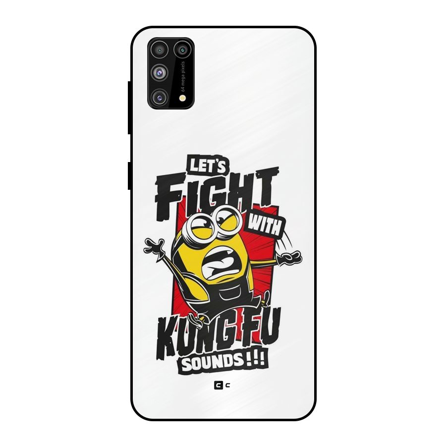 Lets Fight Metal Back Case for Galaxy F41