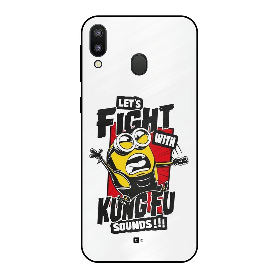 Lets Fight Metal Back Case for Galaxy M20