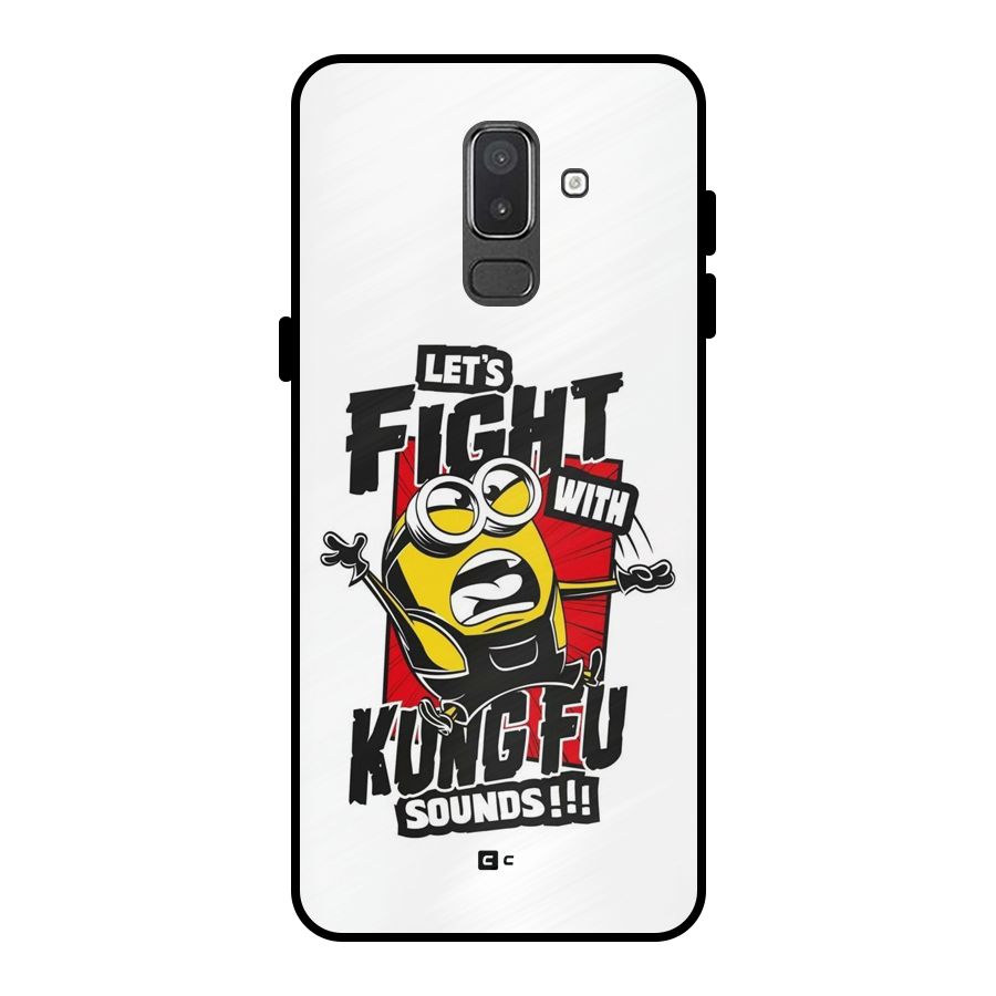 Lets Fight Metal Back Case for Galaxy On8 (2018)