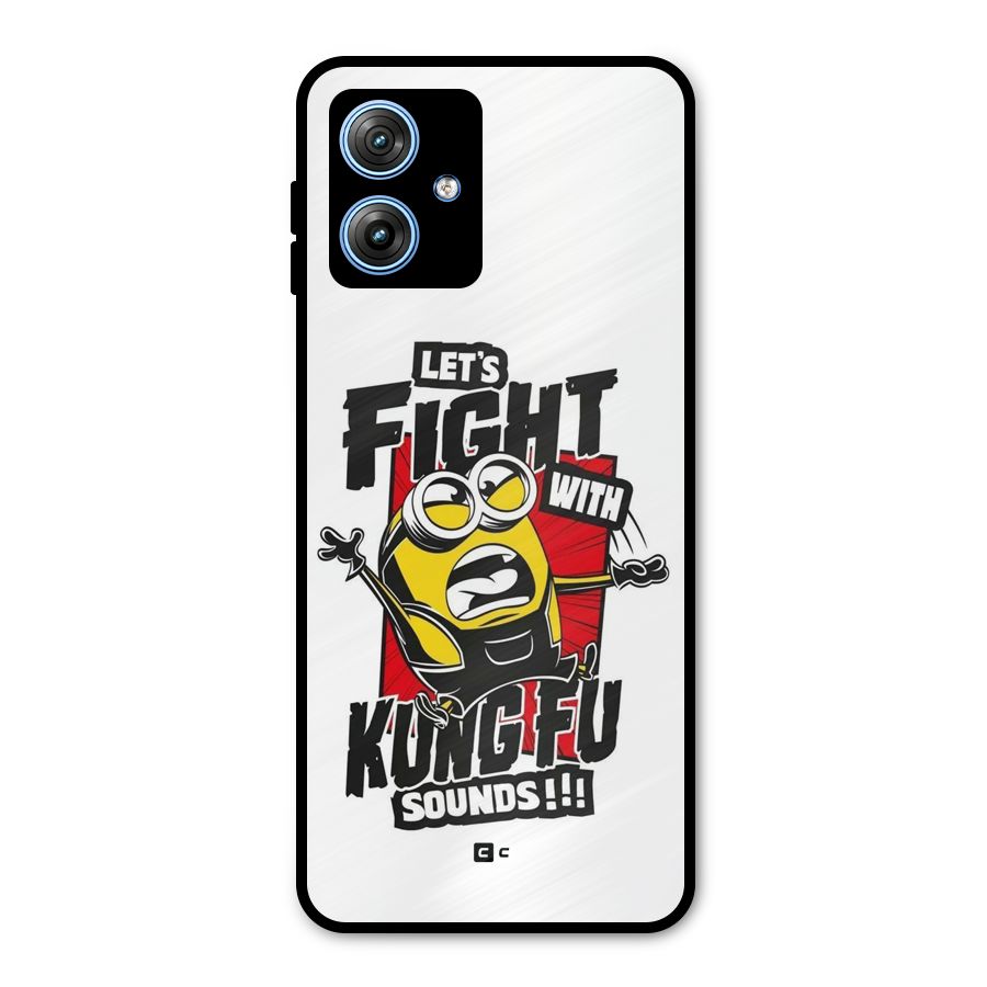 Lets Fight Metal Back Case for Moto G54