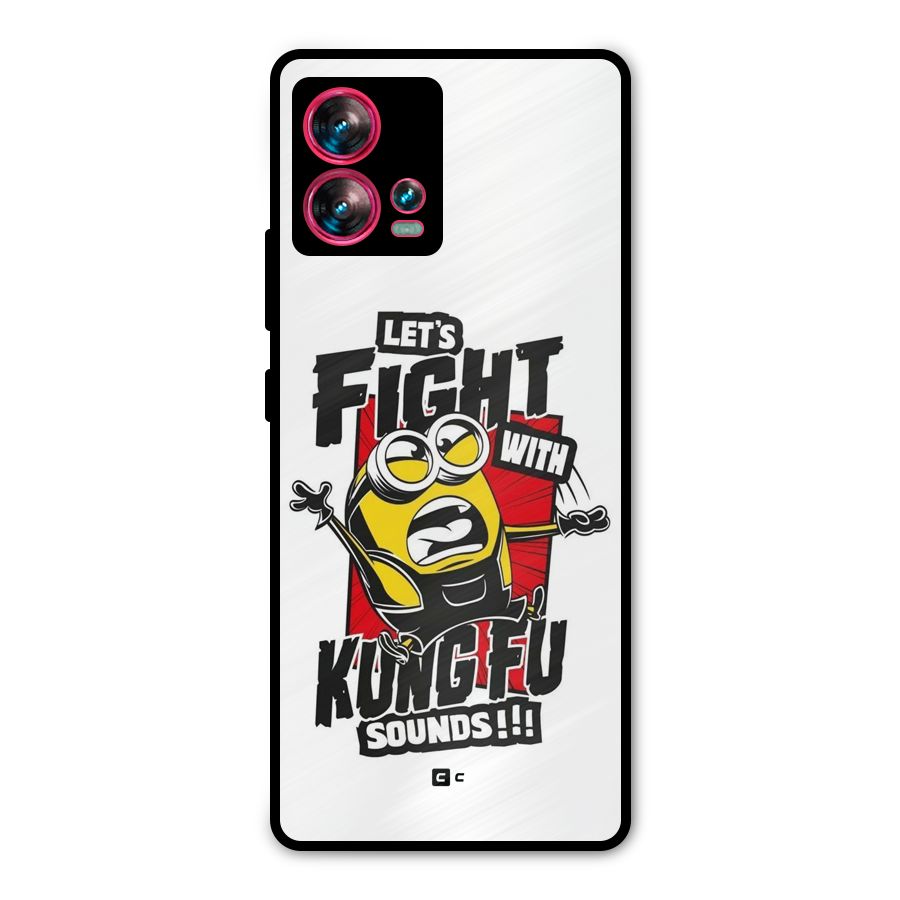 Lets Fight Metal Back Case for Motorola Edge 30 Fusion