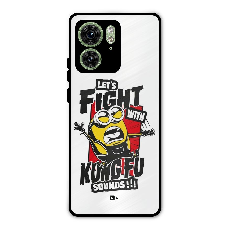 Lets Fight Metal Back Case for Motorola Edge 40 5G