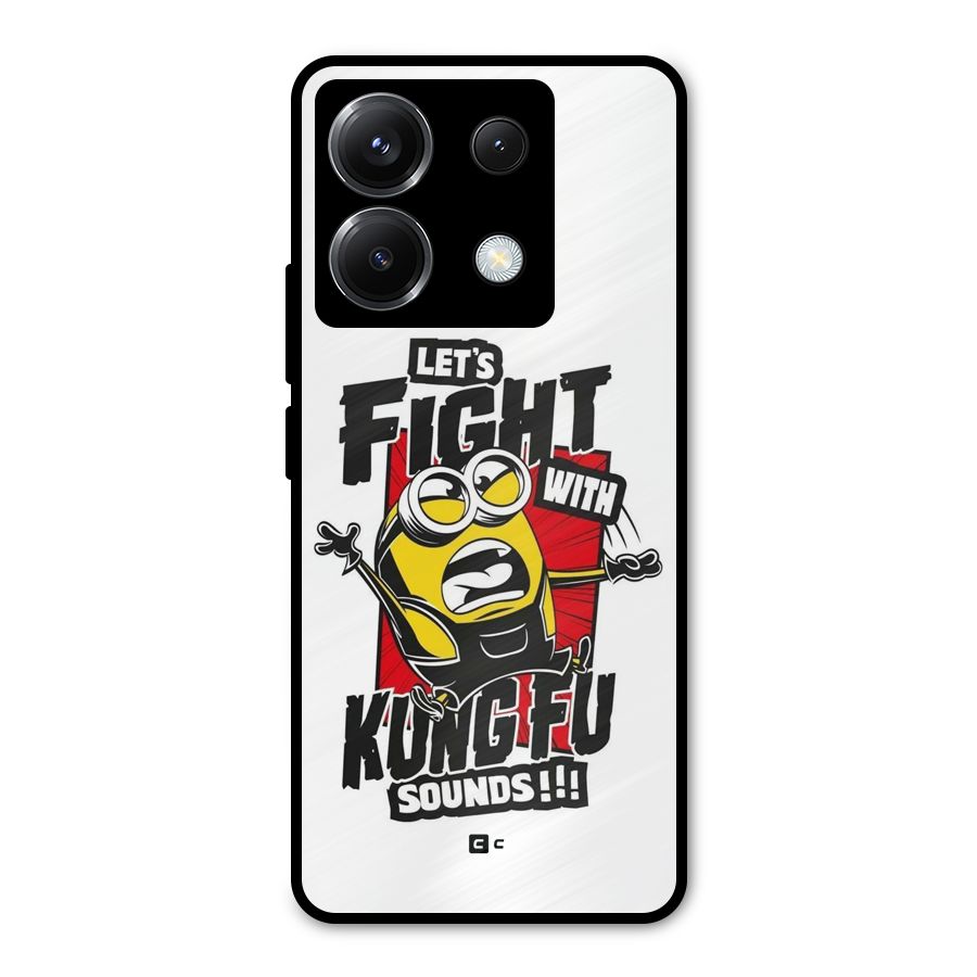 Lets Fight Metal Back Case for Poco X6