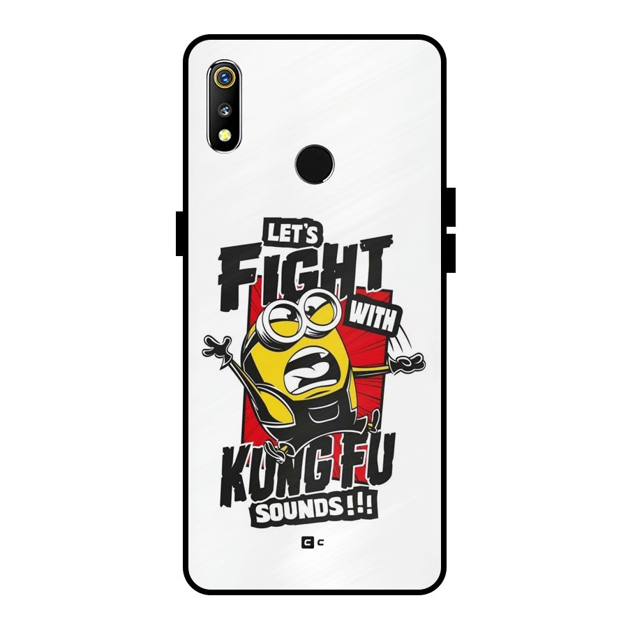 Lets Fight Metal Back Case for Realme 3i