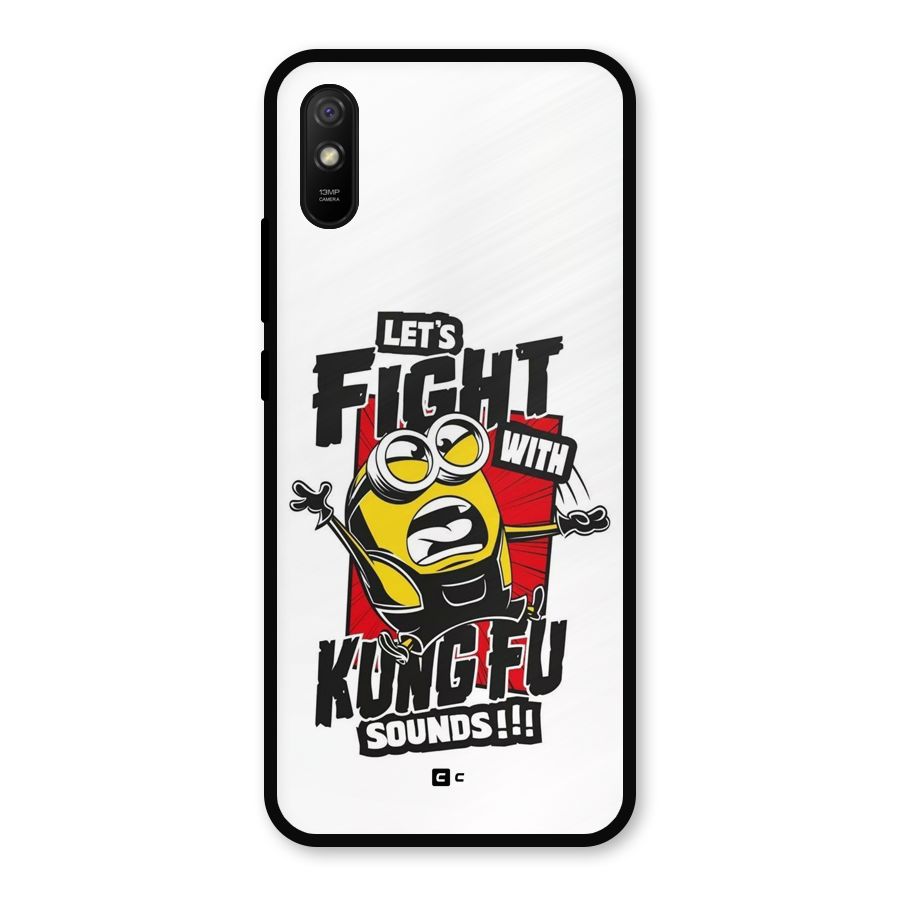 Lets Fight Metal Back Case for Redmi 9a