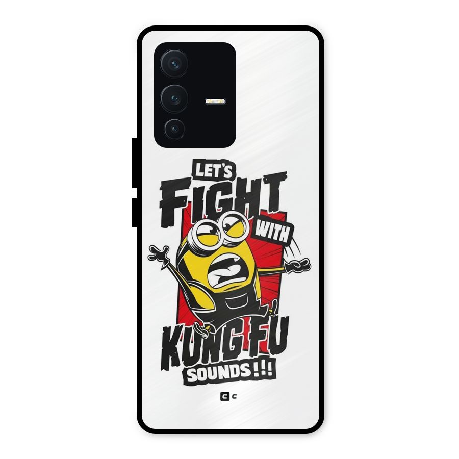 Lets Fight Metal Back Case for Vivo V23 5G