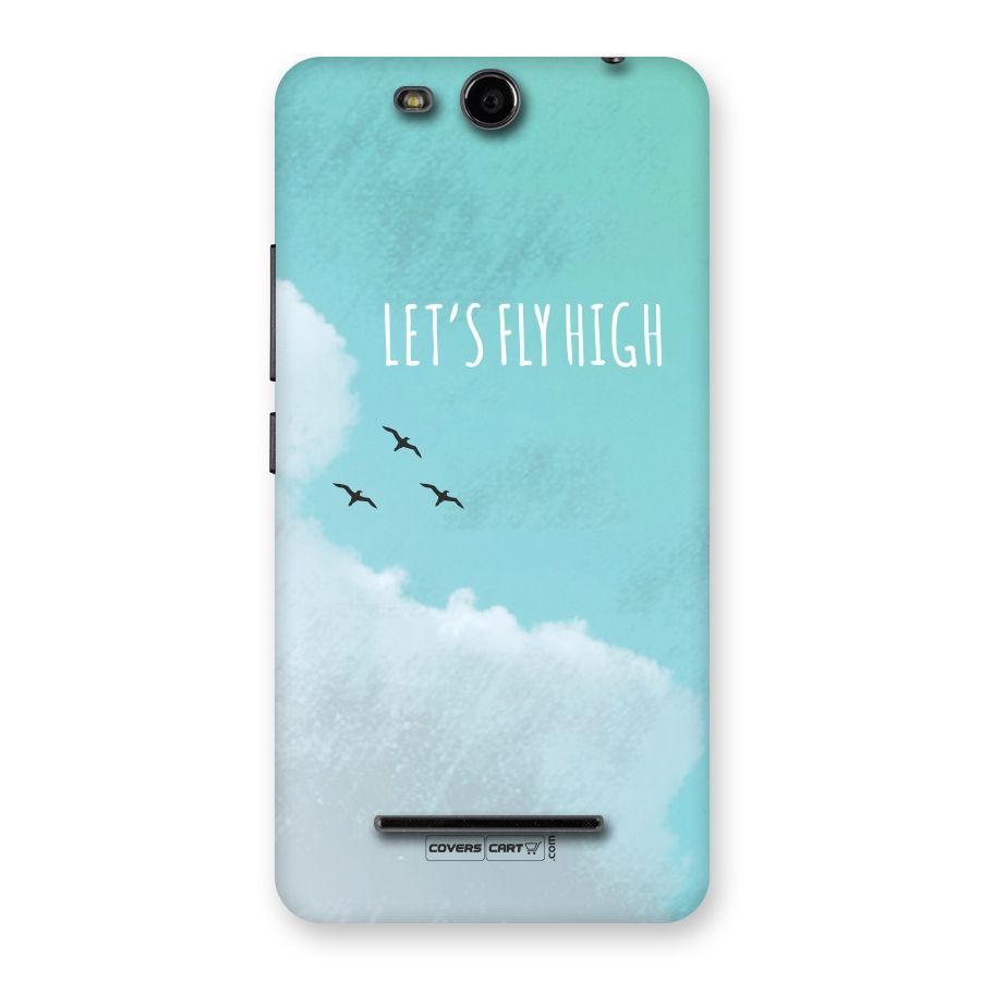 Lets Fly High Back Case for Micromax Canvas Juice 3 Q392