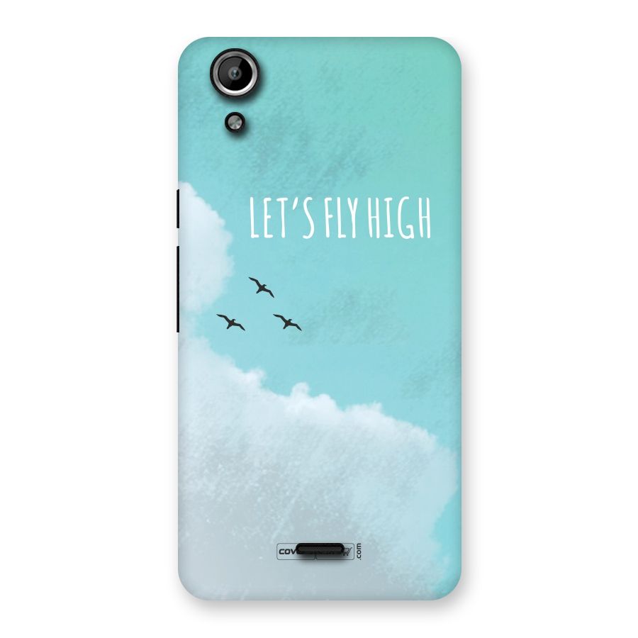 Lets Fly High Back Case for Micromax Canvas Selfie Lens Q345