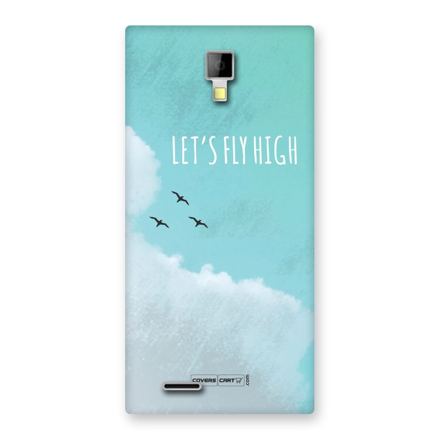 Lets Fly High Back Case for Micromax Canvas Xpress A99