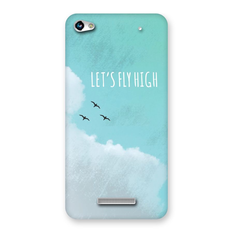 Lets Fly High Back Case for Micromax Hue 2