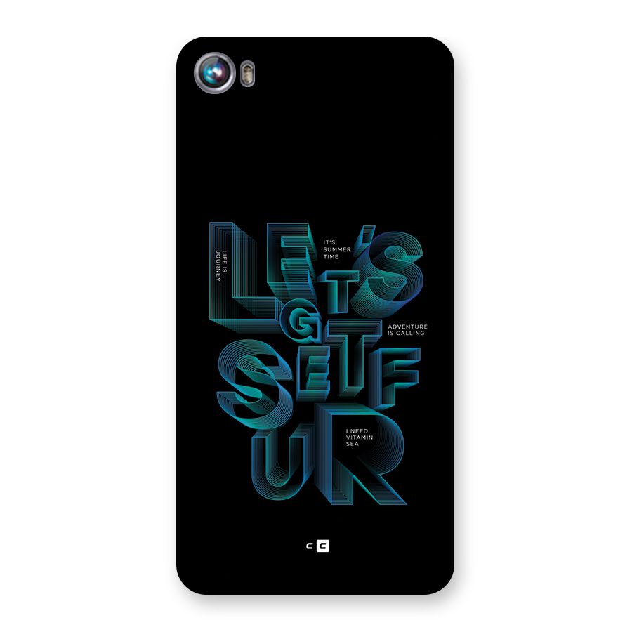 Lets Get Surf Back Case for Canvas Fire 4 (A107)