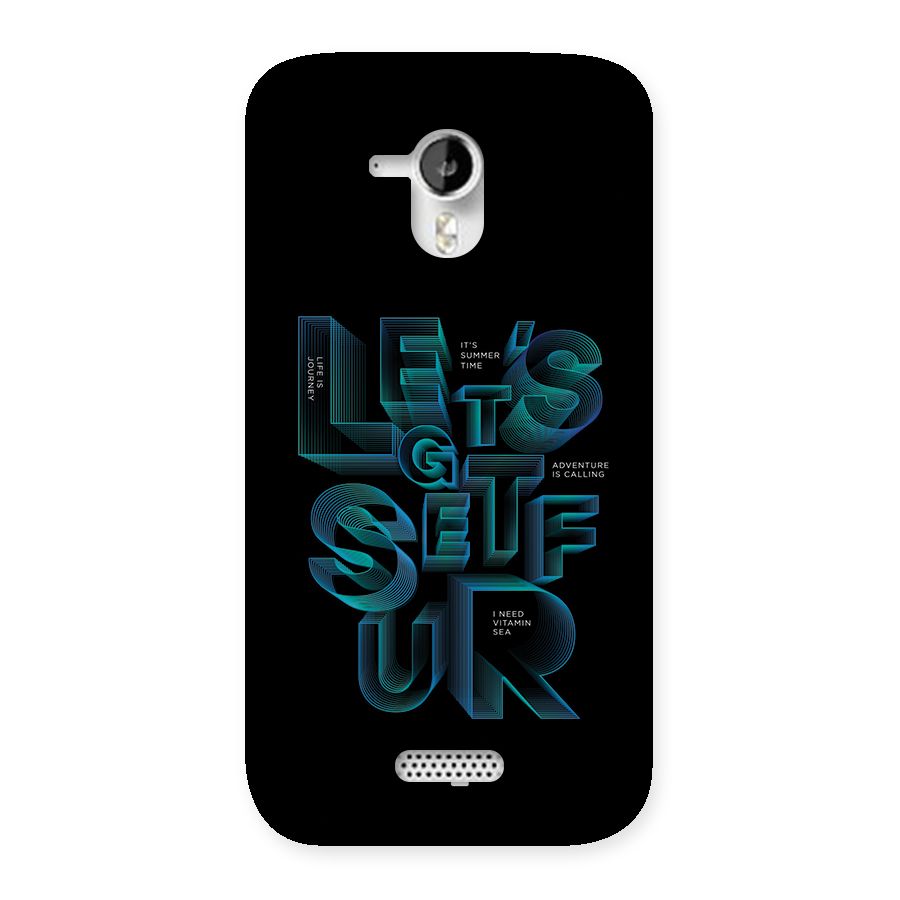 Lets Get Surf Back Case for Canvas HD A116