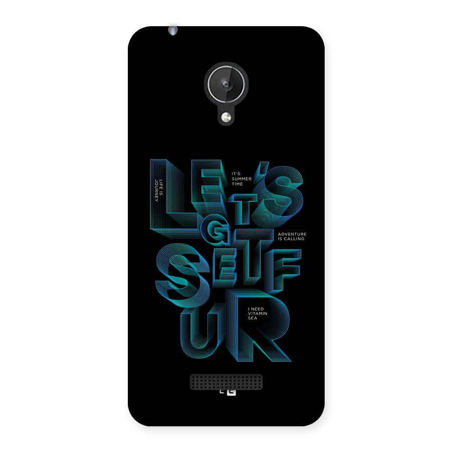 Lets Get Surf Back Case for Canvas Spark Q380