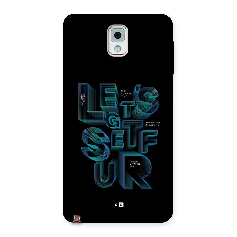 Lets Get Surf Back Case for Galaxy Note 3