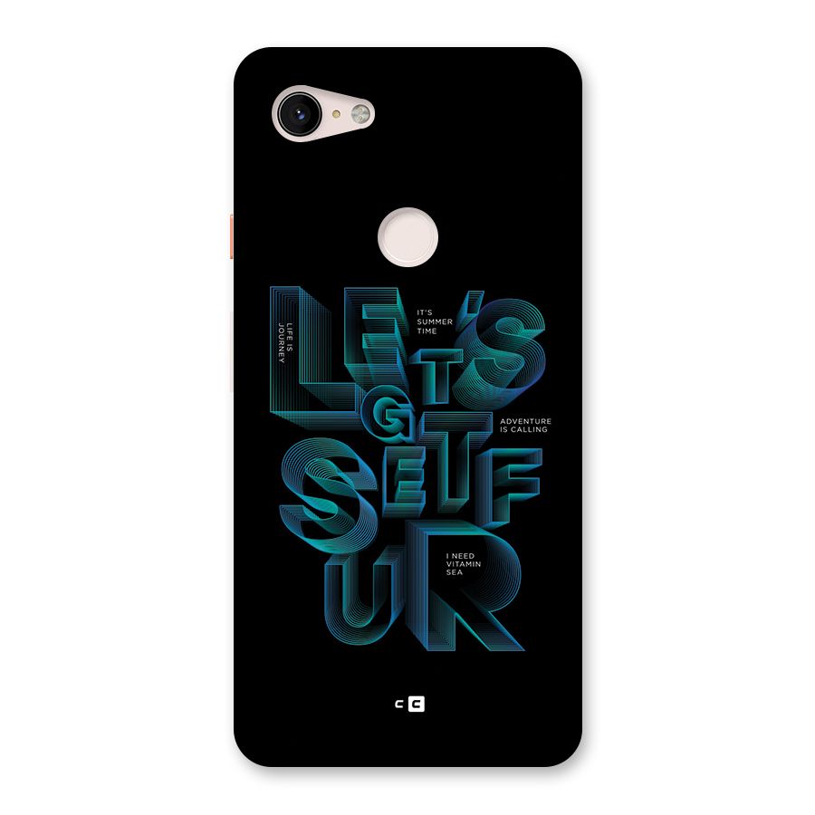 Lets Get Surf Back Case for Google Pixel 3 XL