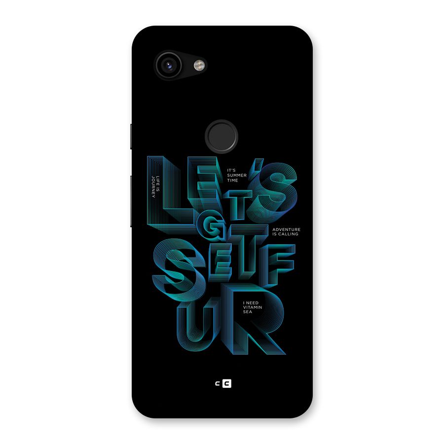 Lets Get Surf Back Case for Google Pixel 3a