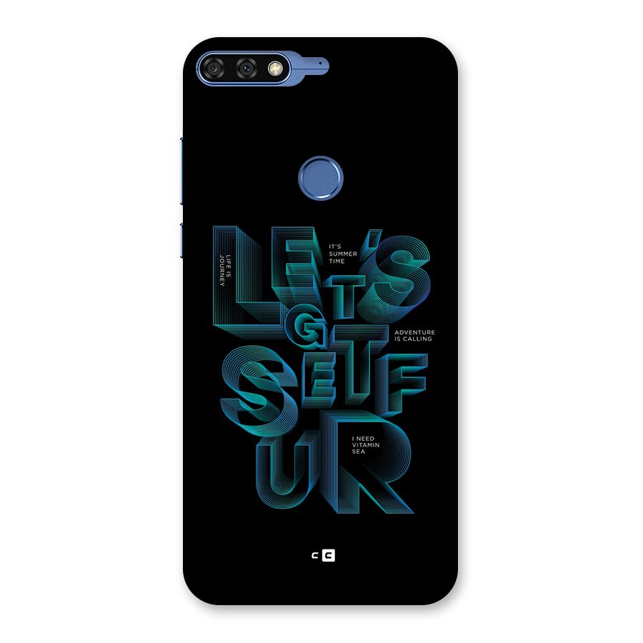 Lets Get Surf Back Case for Honor 7C