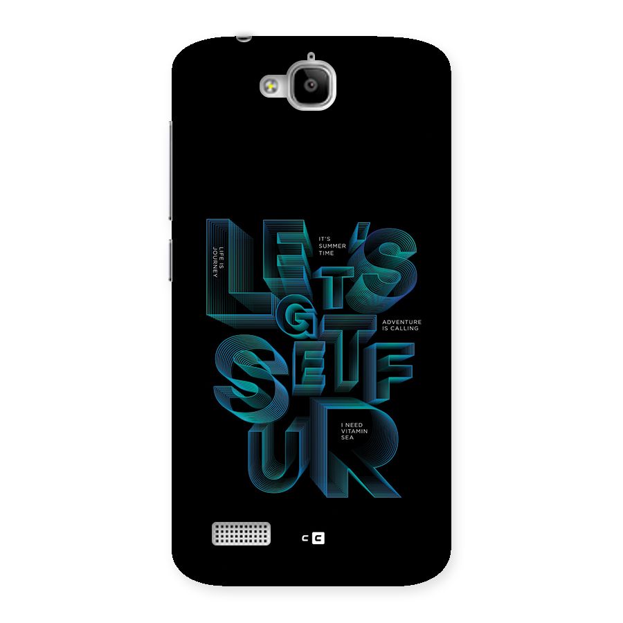 Lets Get Surf Back Case for Honor Holly