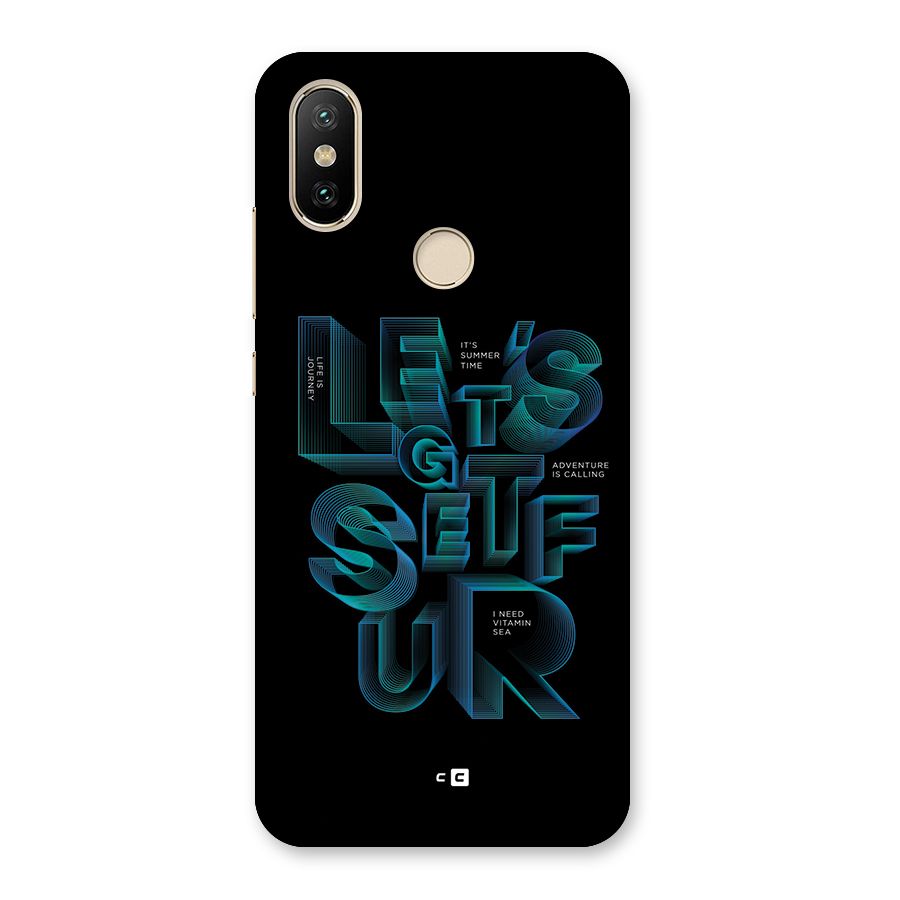 Lets Get Surf Back Case for Mi A2