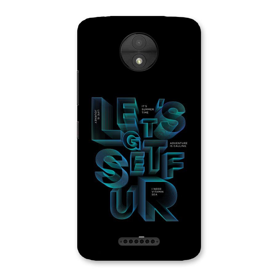 Lets Get Surf Back Case for Moto C