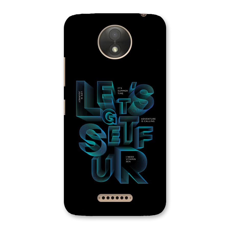 Lets Get Surf Back Case for Moto C Plus