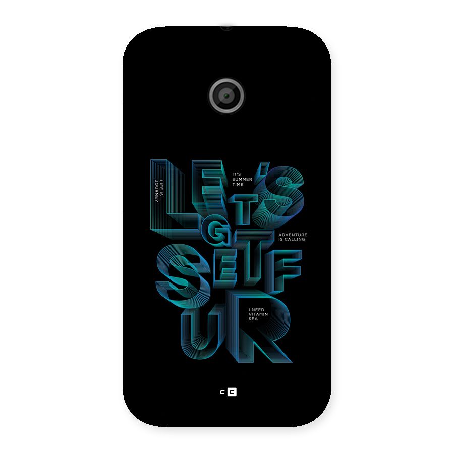Lets Get Surf Back Case for Moto E