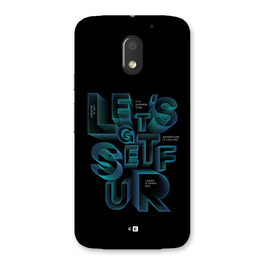 Lets Get Surf Back Case for Moto E3 Power