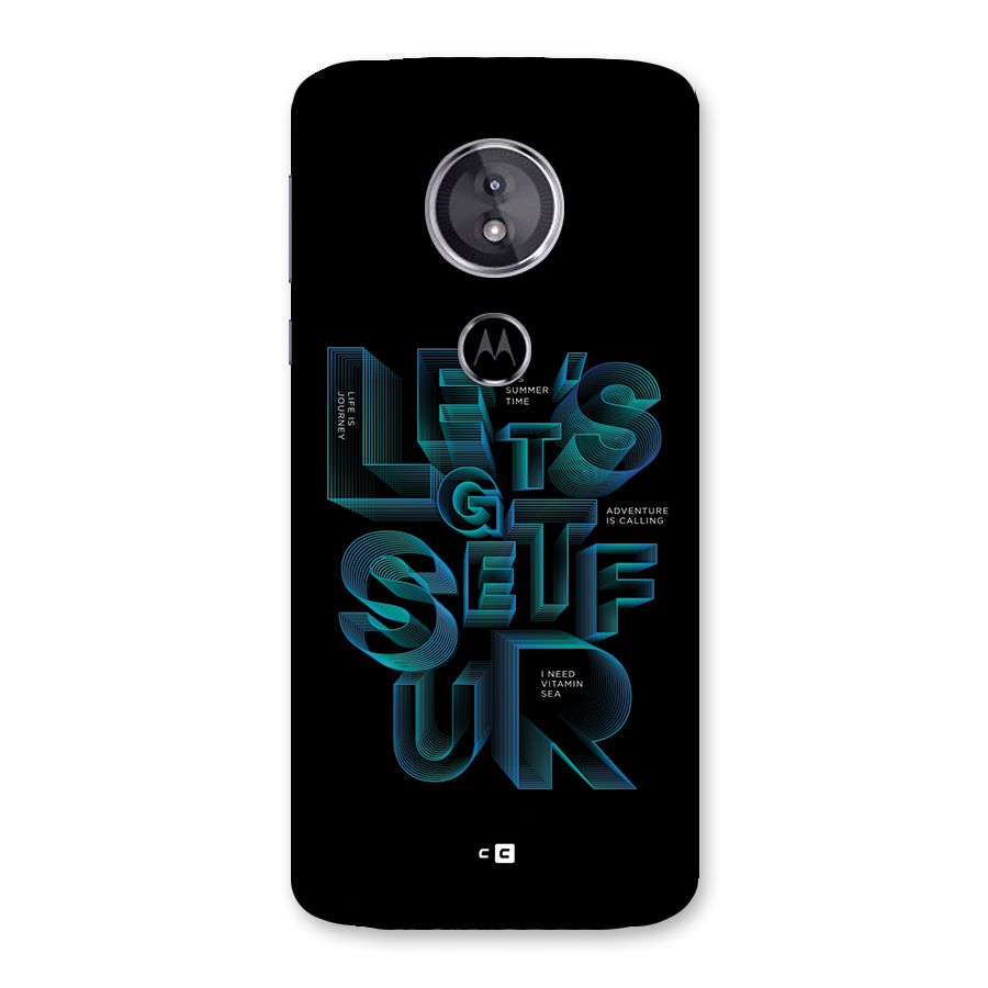 Lets Get Surf Back Case for Moto E5
