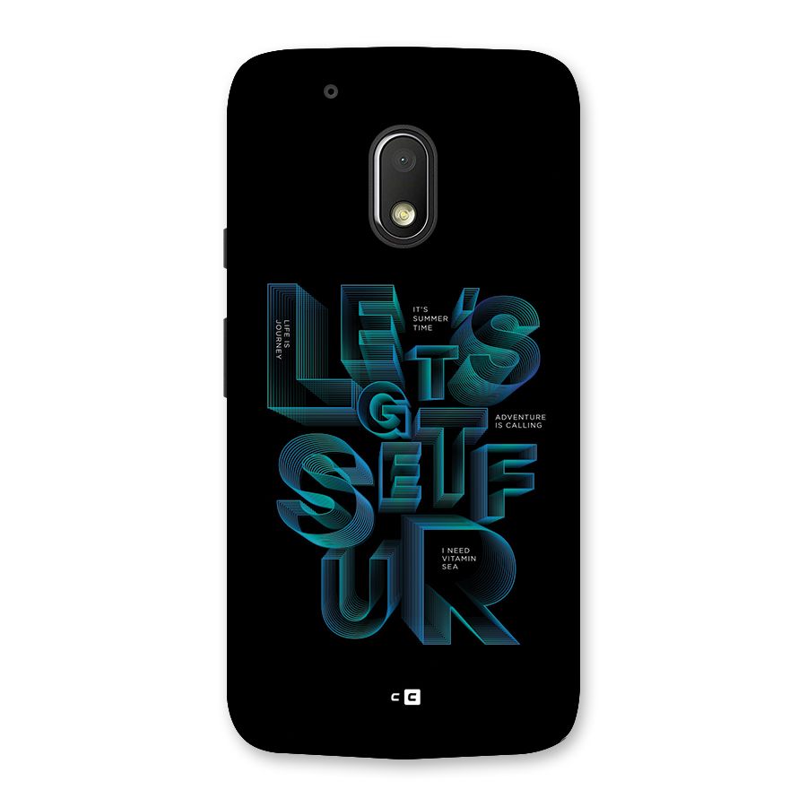 Lets Get Surf Back Case for Moto G4 Play
