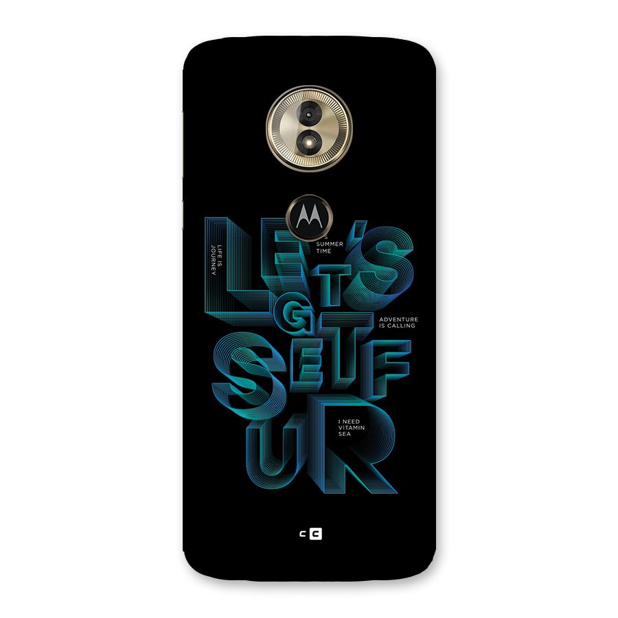 Lets Get Surf Back Case for Moto G6 Play