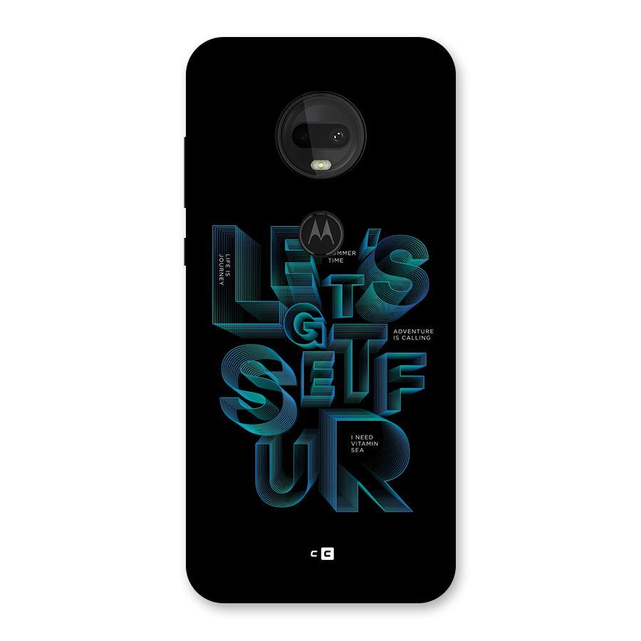 Lets Get Surf Back Case for Moto G7