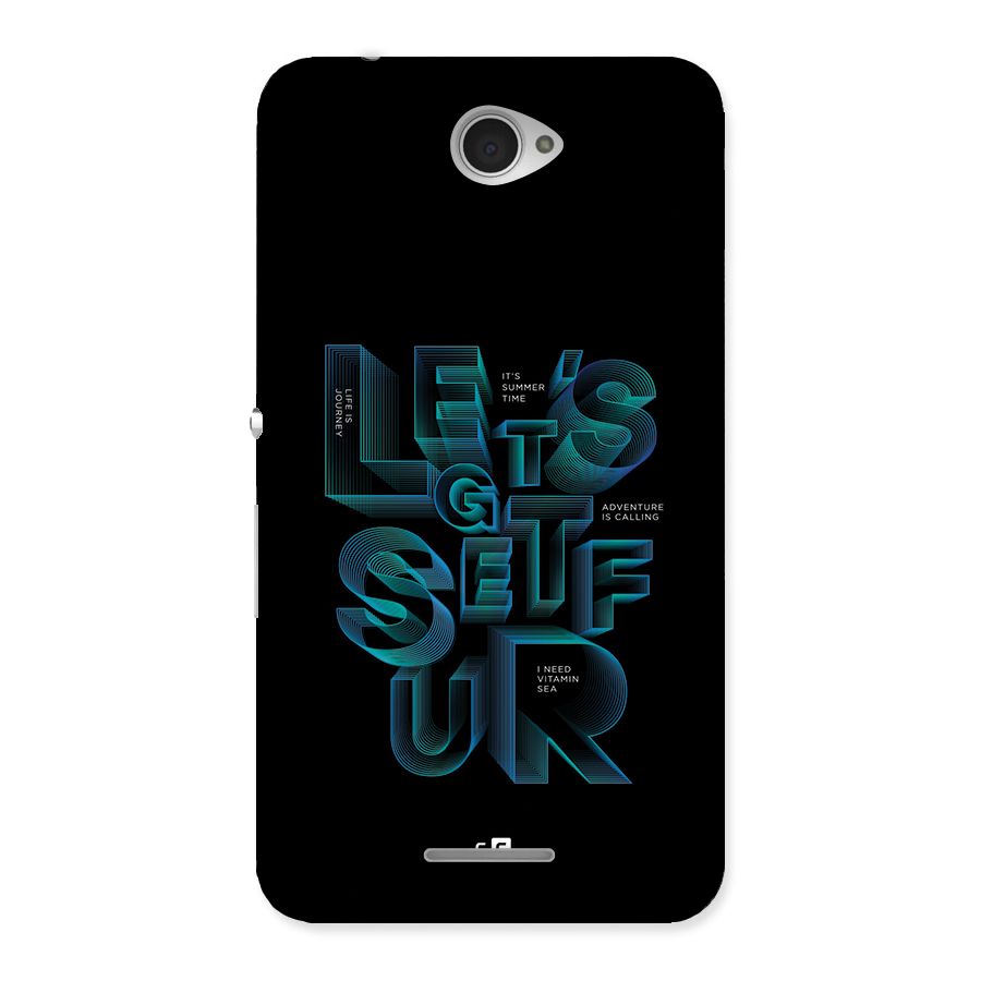 Lets Get Surf Back Case for Xperia E4